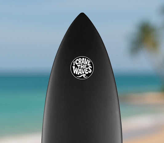iCraveTheWaves Logo Sticker – Bubble-Free